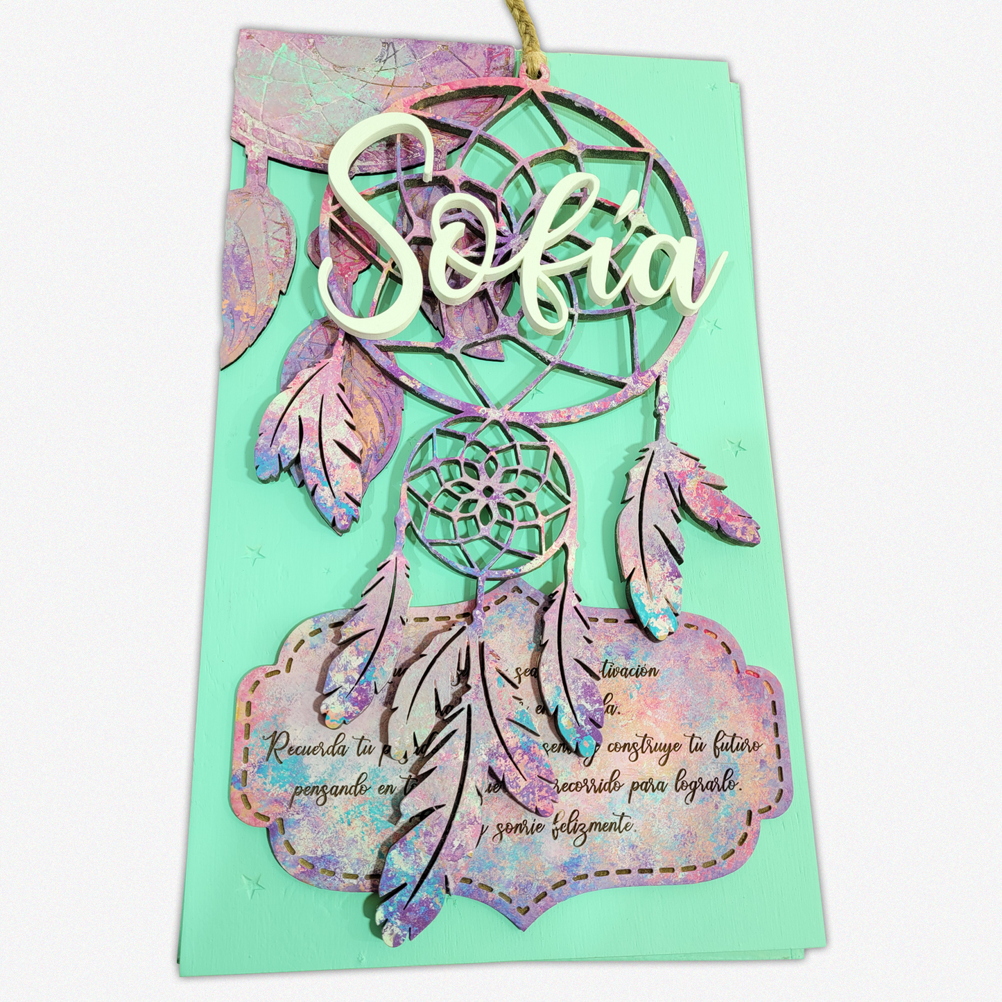 ATRAPASUEÑO DE MADERA PERSONALIZADO