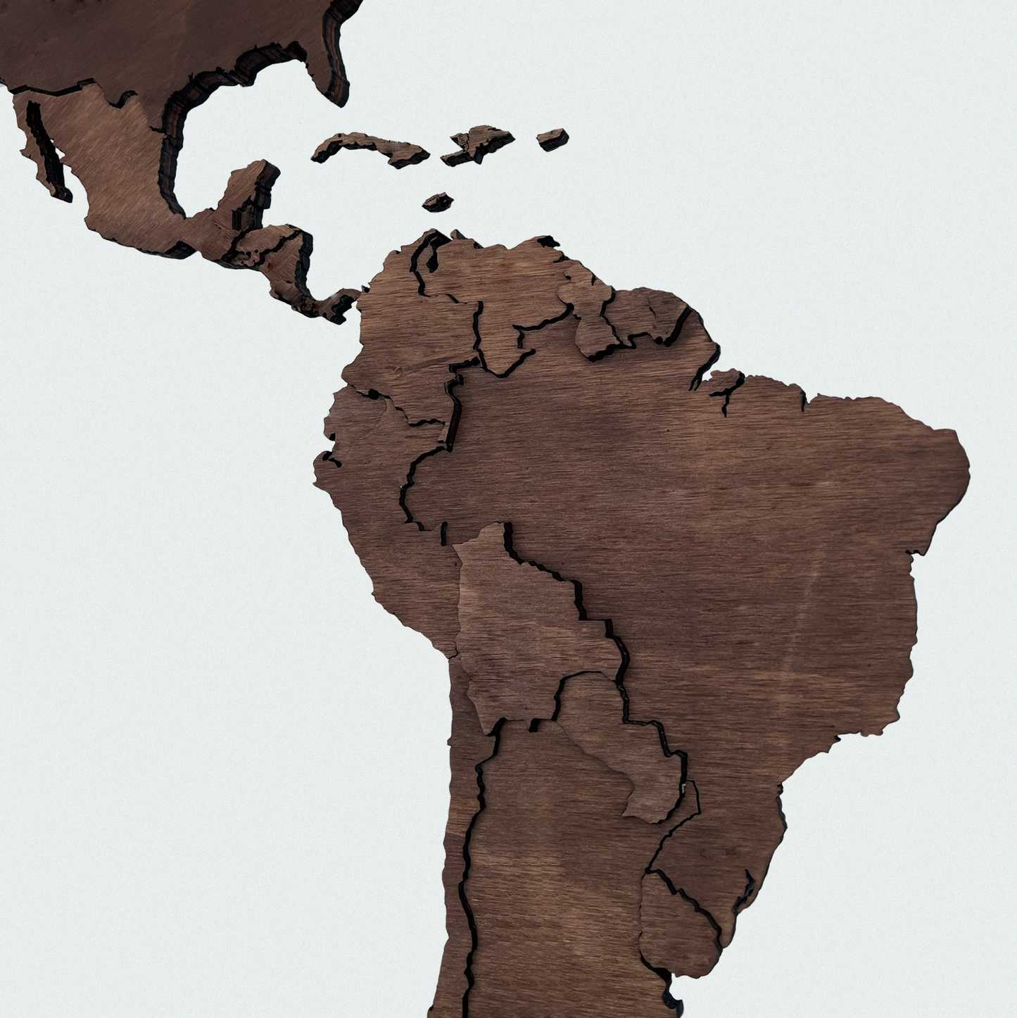 PLANISFERIO CAFÉ CASTAÑO DE MADERA 3D