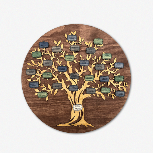 ÁRBOL GENEALÓGICO DE MADERA