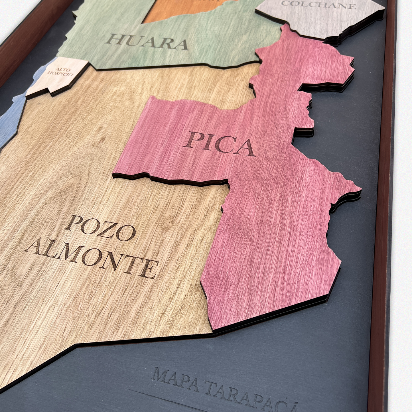 MAPA REGIÓN DE TARAPACÁ DE MADERA 3D