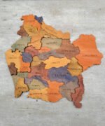 Mapa Región de la Araucanía de Madera 3D - Imagen 3