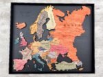 Mapa de Europa de Madera 3D