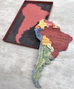 Mapa de Sudamérica de Madera 3D - Imagen 3
