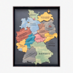 Mapa de Alemania de Madera 3D - Imagen 3