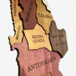 Mapa Región de Antofagasta de Madera 3D - Imagen 2