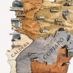 Mapa Región de Atacama Geográfico de Madera 3D - Imagen 2