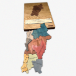 Mapa Región de Atacama de Madera 3D - Imagen 3