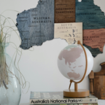 Mapa de Australia de Madera 3D
