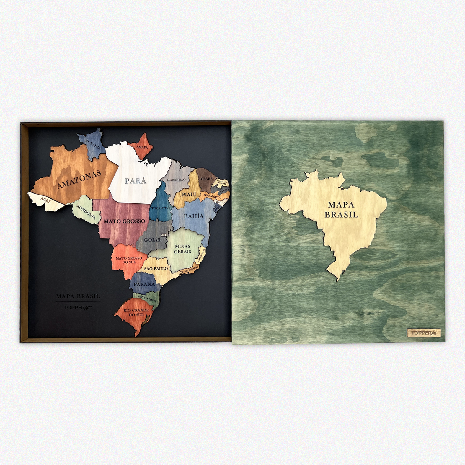 brasil3 Mapa de Brasil de Madera 3D - Imagen 4