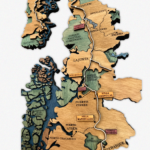 Mapa de la Carretera Austral de Madera 3D - Imagen 2