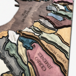 Mapa de Madera Cerros de Valparaíso de Madera 3D - Imagen 3