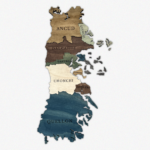 Mapa Isla de Chiloé de Madera 3D
