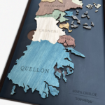 Mapa Isla de Chiloé de Madera 3D - Imagen 3