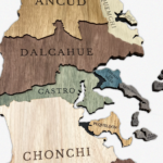 Mapa Isla de Chiloé de Madera 3D - Imagen 2