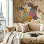 Mapa de Francia de Madera 3D