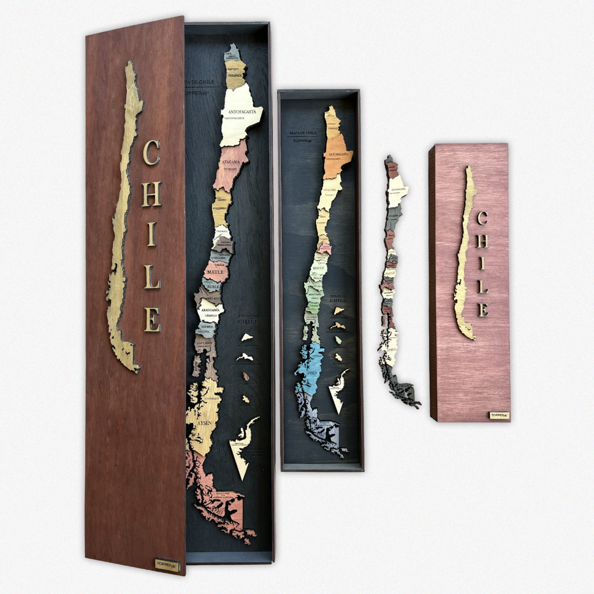 Chile Regalo de madera Topper Art
