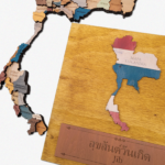 Mapa de Tailandia de Madera 3D - Imagen 3
