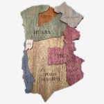 Mapa Región de Tarapacá de Madera 3D