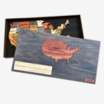 Mapa de Estados Unidos de América de Madera 3D - Imagen 4